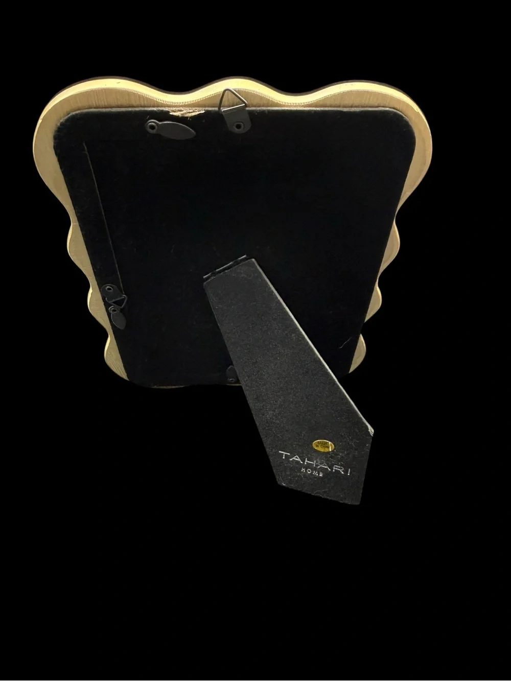 Tahari Gold Wavy Edge Photo Frame